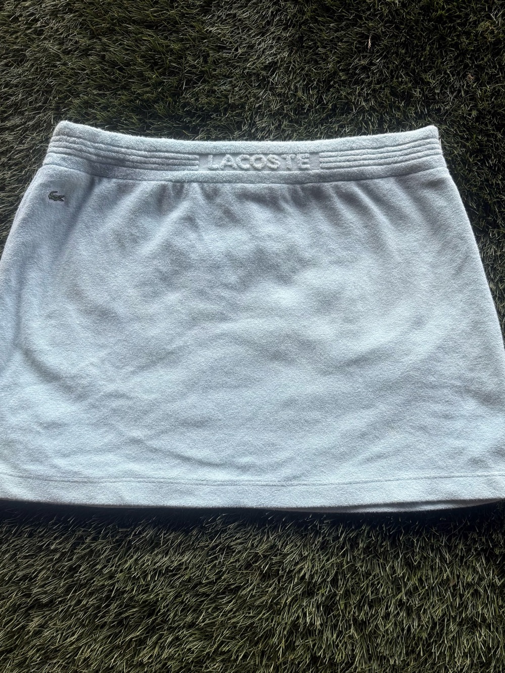 Lacoste Light Blue Terry Mini Skirt